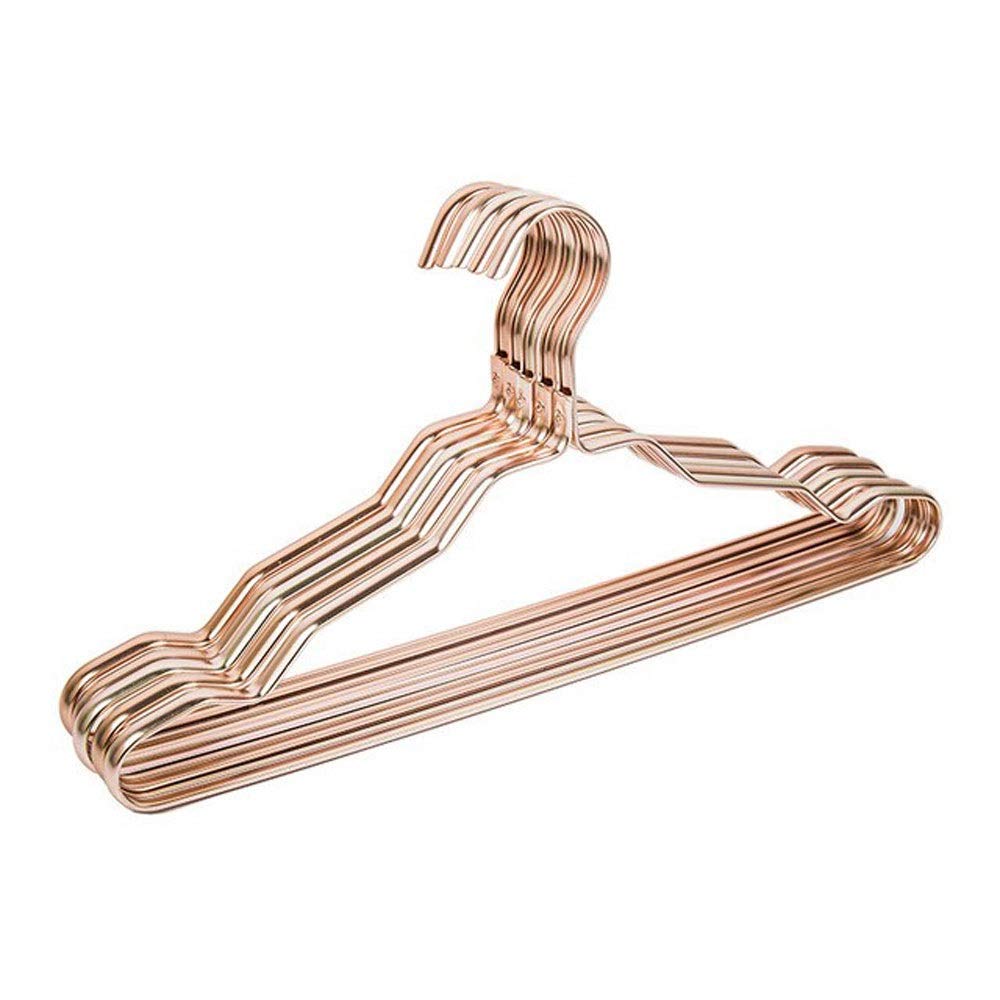 JINGYAN Standard Hangers Thicker Aluminum Alloy Drying Racks Home Seamless Hanger Anti-slip Clothing(2)