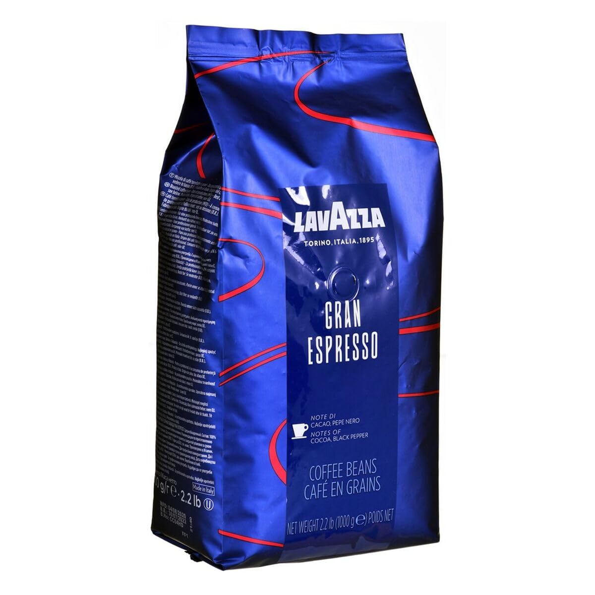 3 x Lavazza Kaffee Grand Espresso, ganze Bohnen, 1000g
