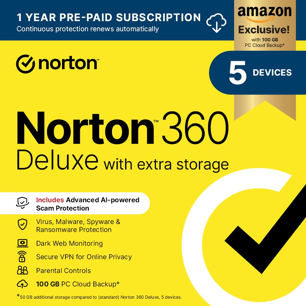 Norton 360 Deluxe with Extra Storage