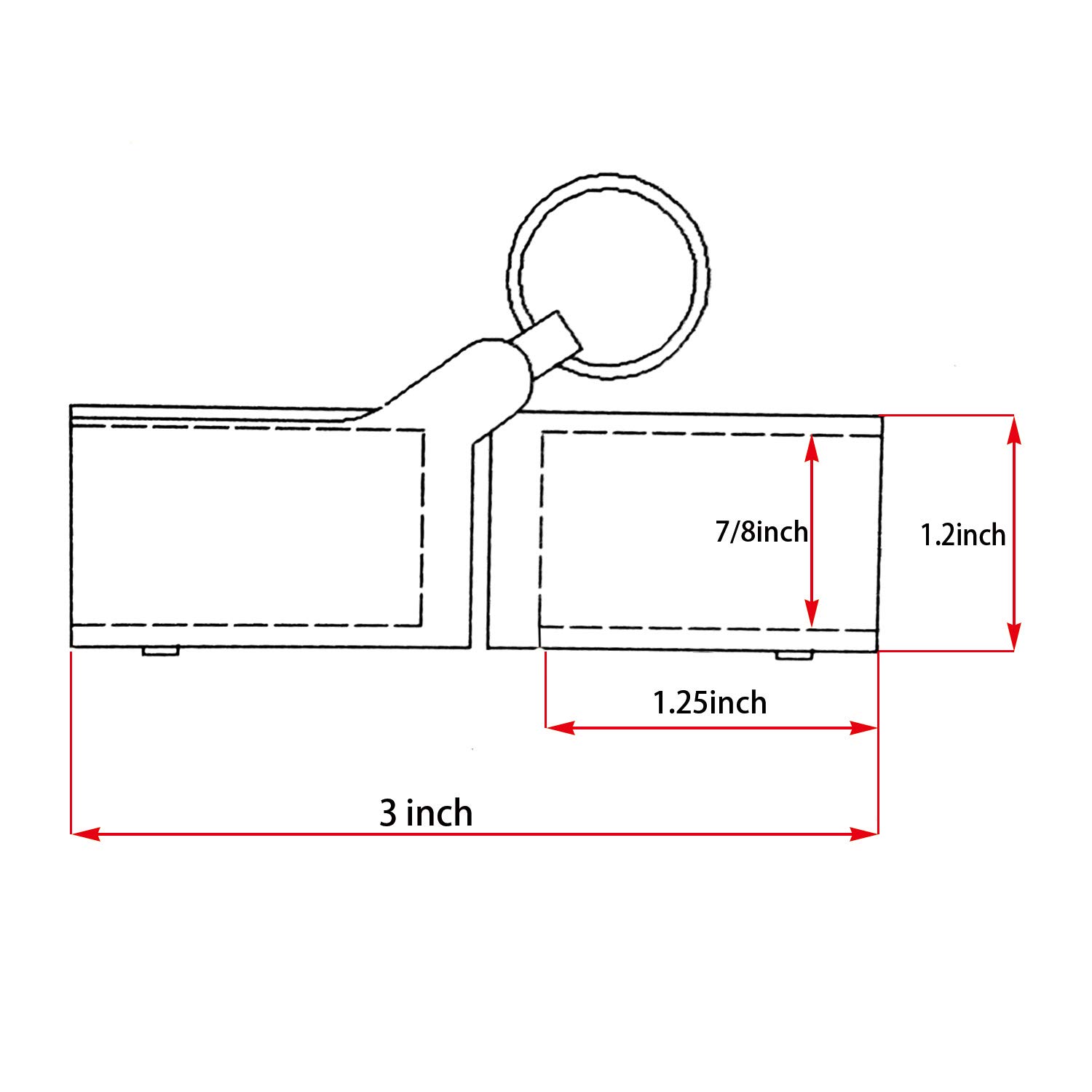 SHENGHUISS 2 Pack 7/8 Inch?22MM? Stainless Steel 316 Folding Swivel Coupling Tube Pipe Connector Fitting for Boat Hand Rail Pipe with L Shape Hex Key