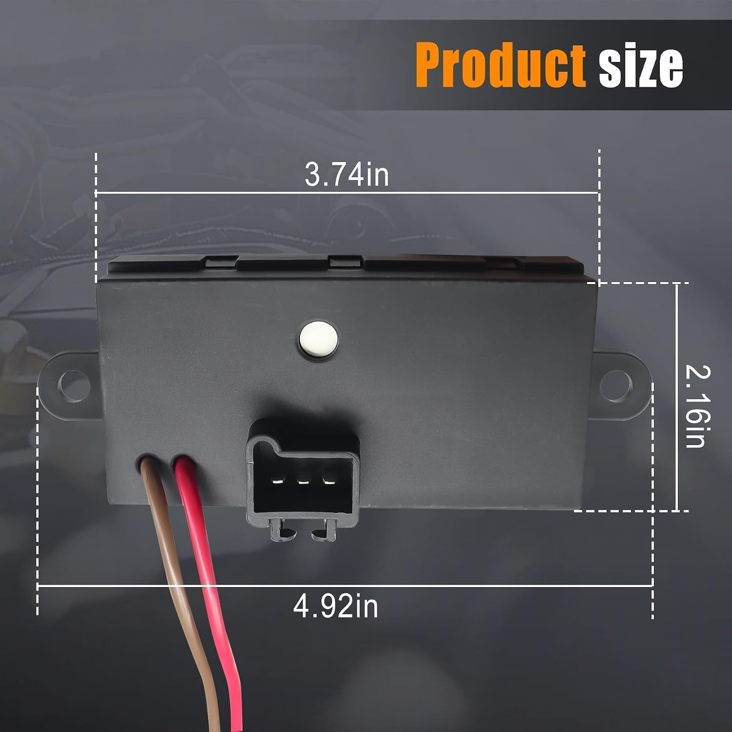 19331830 Blower Motor Resistor Heater Fan Control Module fit for Hummer H2 2003-2007 Replace 19329838 89023355 93803637 88986529 15-80388 15-80655 15-80911 19331830 3GSH-19E624-CA 4GSH-19E624-AA