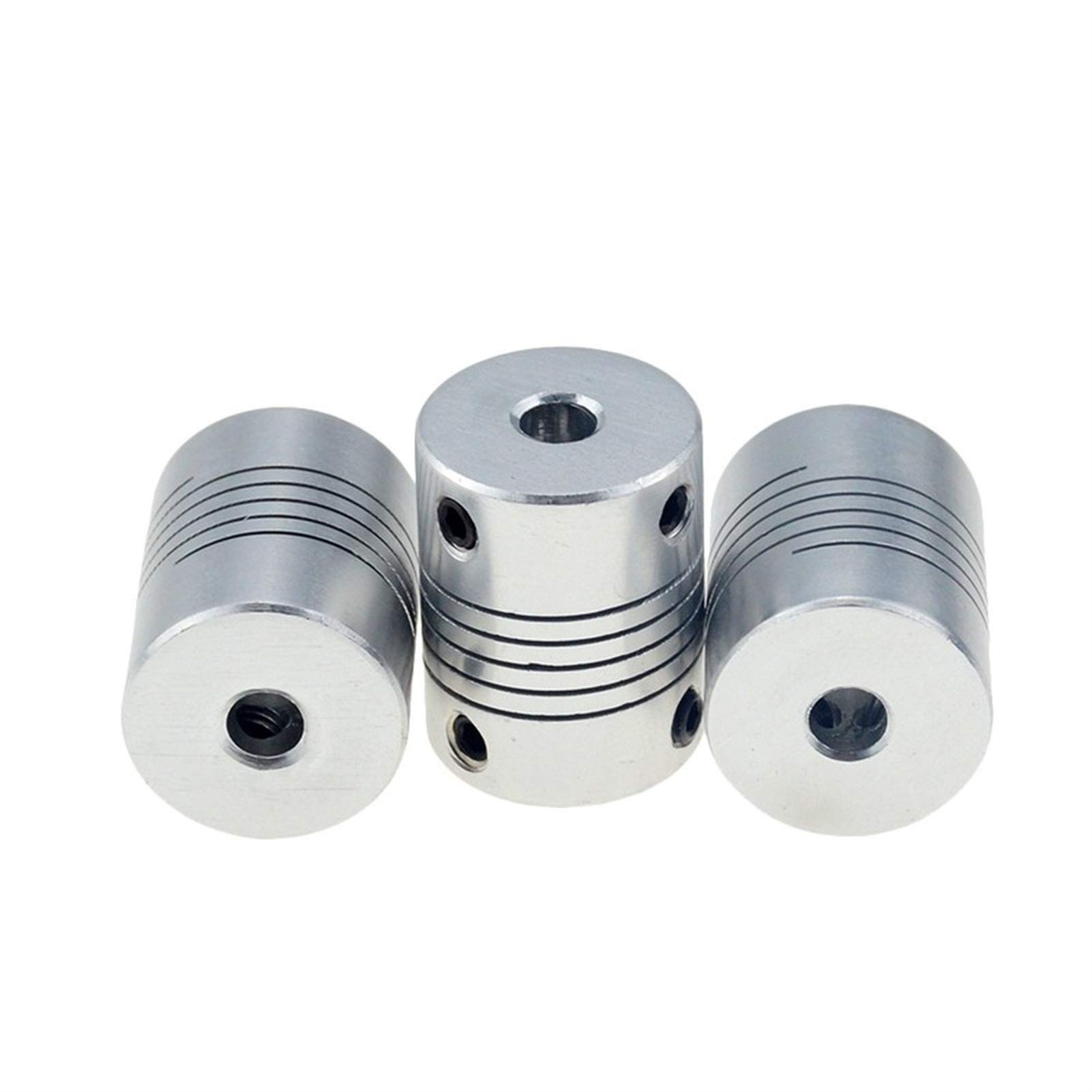 SUOFEILAIMU-PHONE CASE Metal Coupler 4pcs for CNC Motor Jaw Shaft Coupler 5mm to 8mm Flexible Coupling OD19x25mm Aluminium for 3D Printer (Inner Diameter : 5X8)