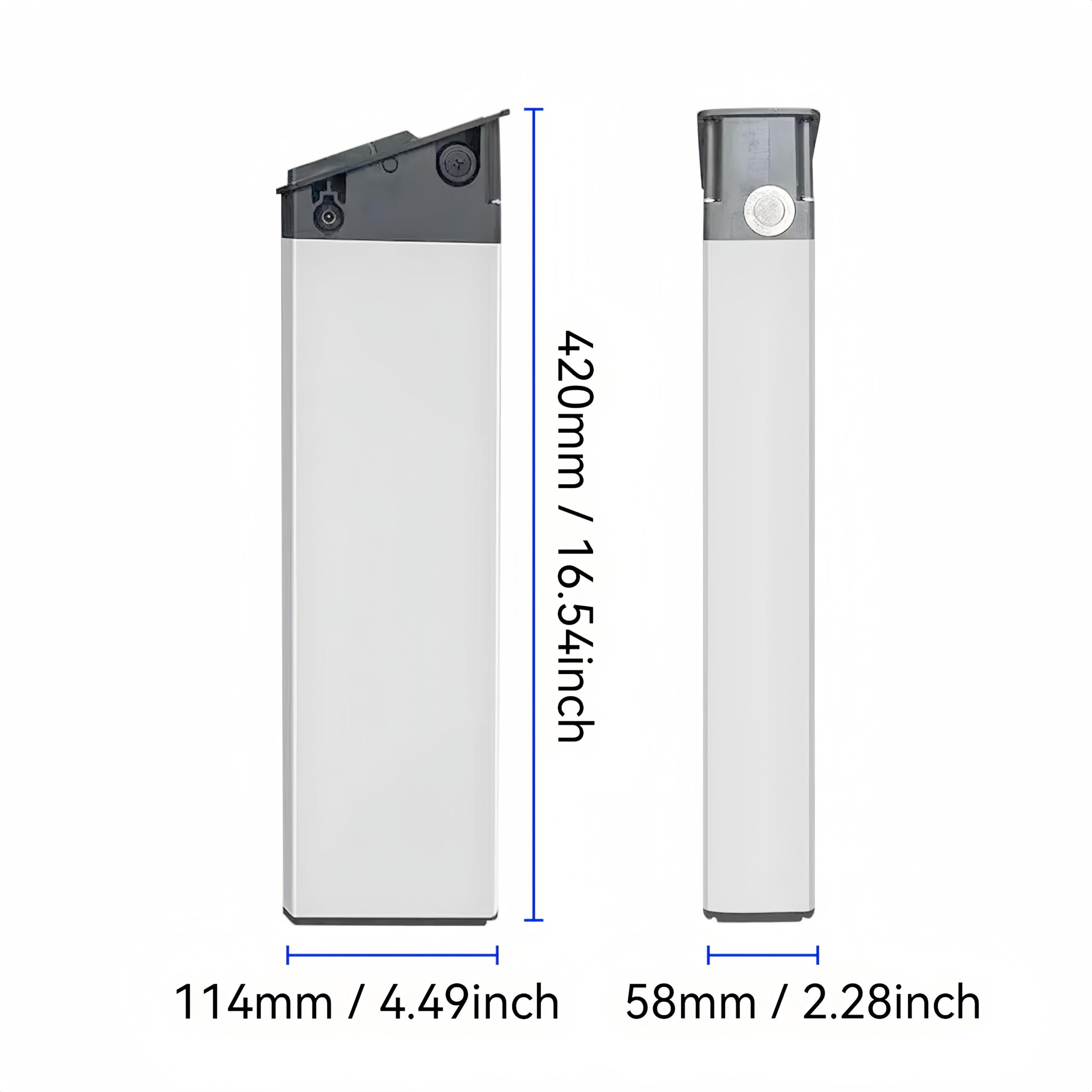 Ebike Batteria 48V 52V 15AH 17,5AH per Engwe Pro 2/EP-2 Pro Jasion Bike pieghevole agli ioni di litio Pacchetti di batteria di ricambio per motori da 250-1000W (48V17.5Ah 420mm)
