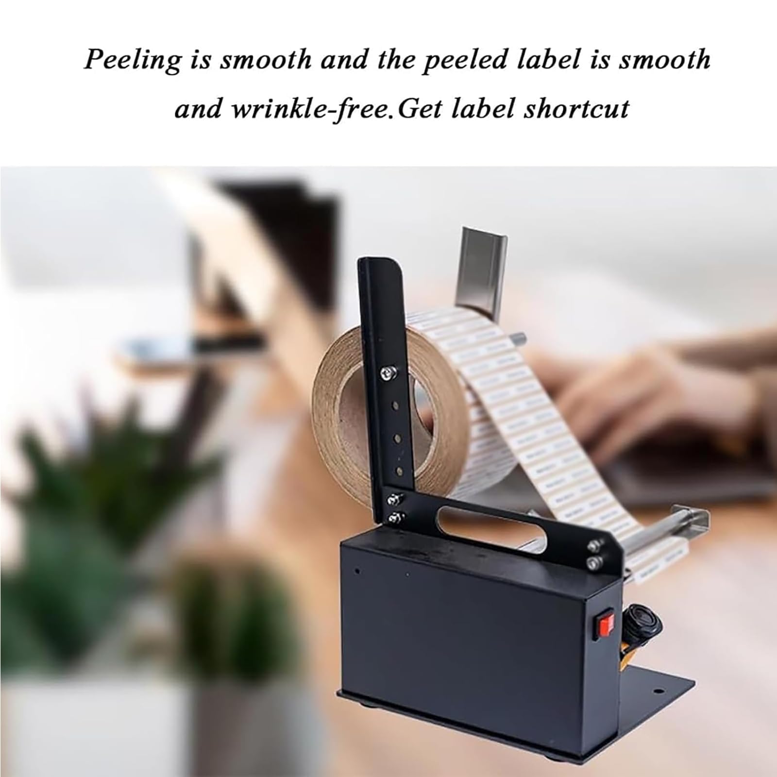Automatische Etikettenabisoliermaschine, 15,2 cm/s Geschwindigkeit, 200 mm Etikettendurchmesser, für selbstklebende PET-PVC-Etiketten, einfach oder mehrere Reihen abziehen