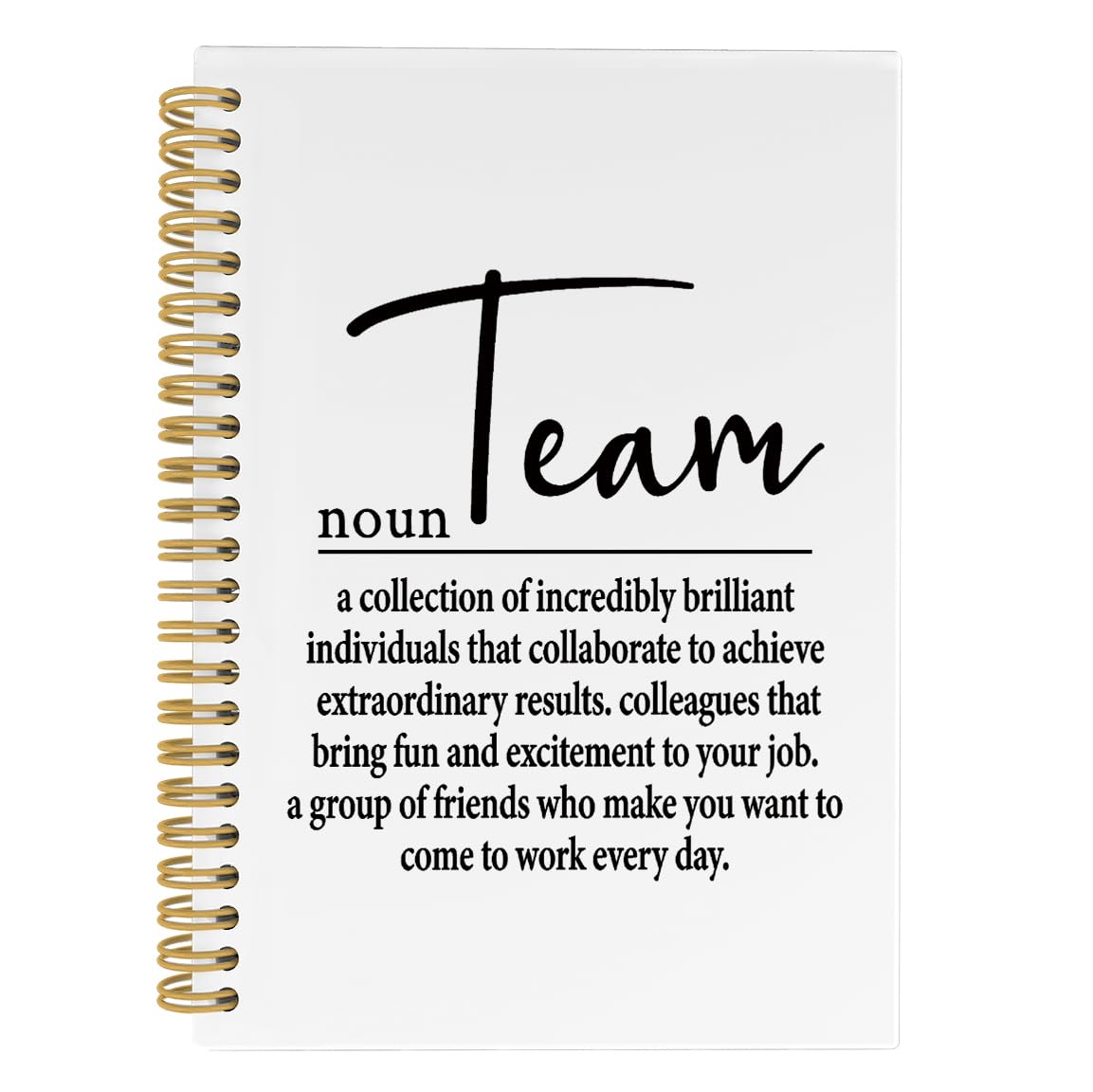 ANIANG Team Gifts Spiral Notebook, Gifts for Work Team Journal, Team Gifts for Employees 5.5"x8.3" 164pages Lined Journal Notebooks, Team Definition
