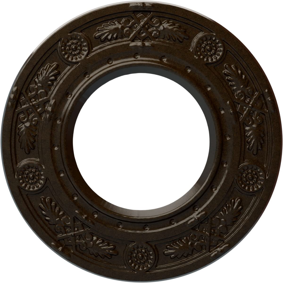 Ekena Millwork 8"OD x 3 7/8"ID x 1/2"P Daniela Fits Canopies up to 3 7/8" Ceiling Medallion, Ultra Pure White Crackle — Amazon image 32