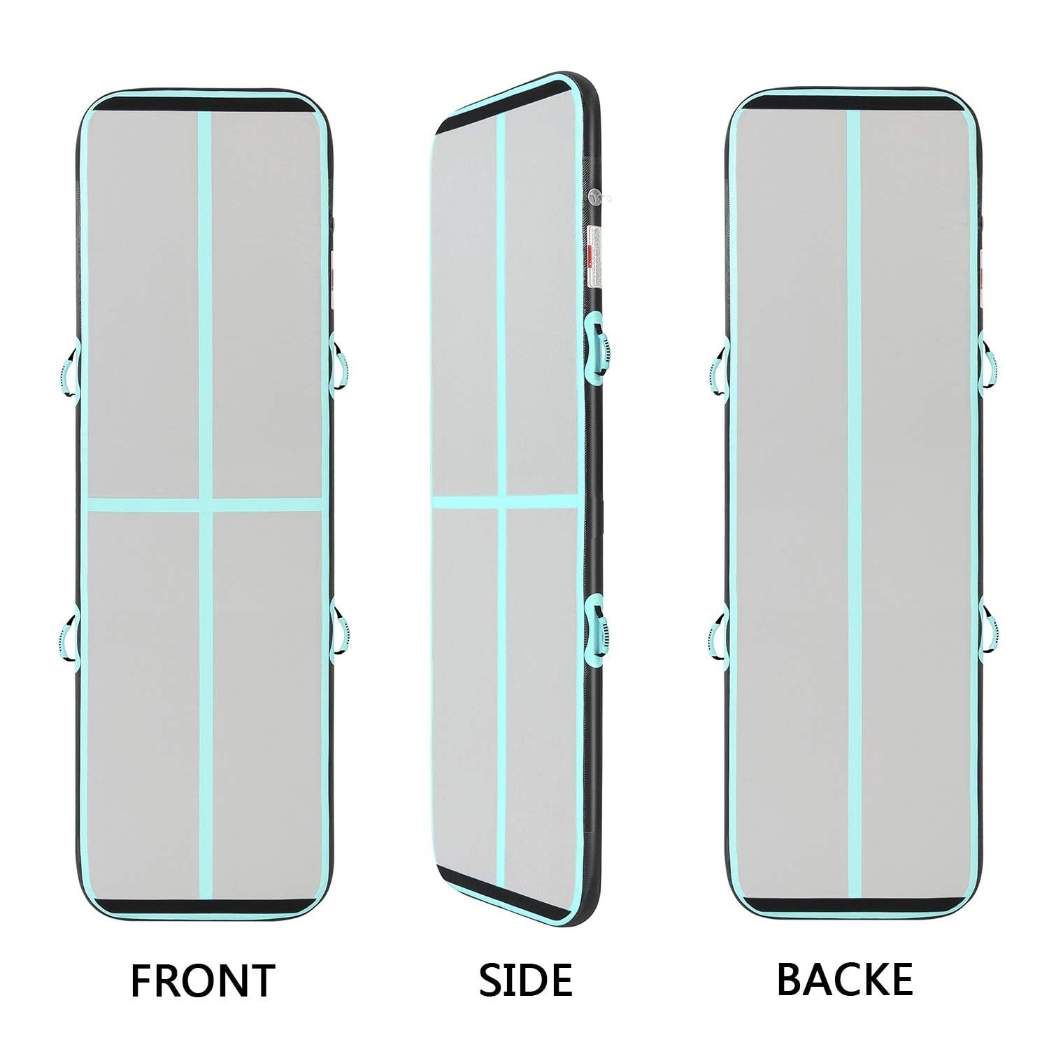 Airtrack Matte - Tappetino Gonfiabile Per Ginnastica 10cm/20cm Spessore, Con Pompa Elettrica - Foto 3
