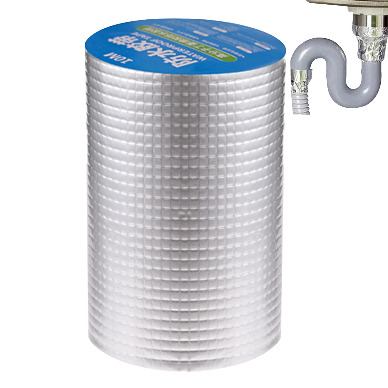 gooch Cinta de barrera de vapor, cinta de fontanería para fugas, cinta de sellado de butilo con fuerte adhesión, autoadhesiva, lámina de aluminio para reparación de autocaravanas, ventanas, silicona