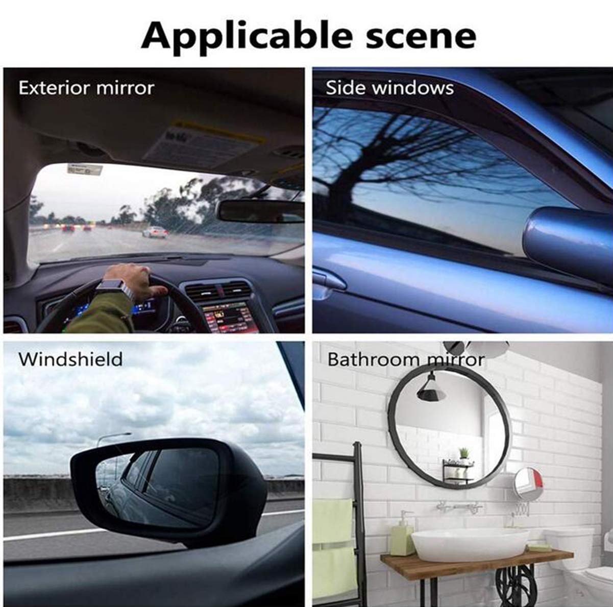 6 Piècesfilm De Protection Contre La Pluie Pour Rétroviseur