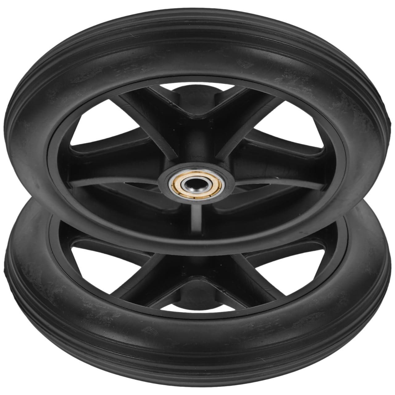 Veemoon 2 Piezas de Ruedas Delanteras para Silla de Ruedas 6 Pulgadas Diámetro Piezas Repuesto para Fijación Silla