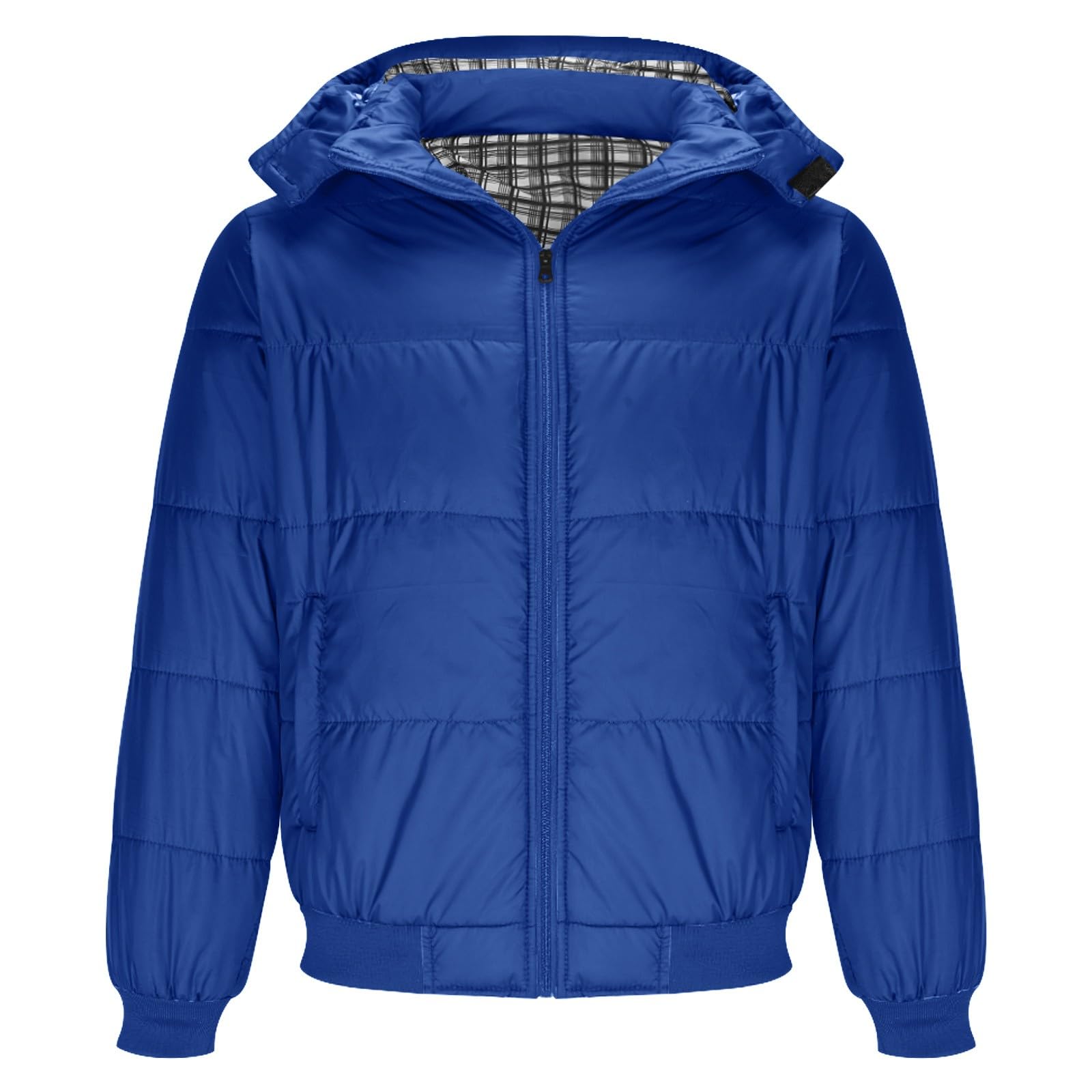 Genérico Abrigo De Plumon Mujer Ligero,Chaqueta Acolchada Con Bolsillo Y Cremallera De Color SóLido Informal A La Moda Para OtoñO E Invierno Para Mujer Y Hombre