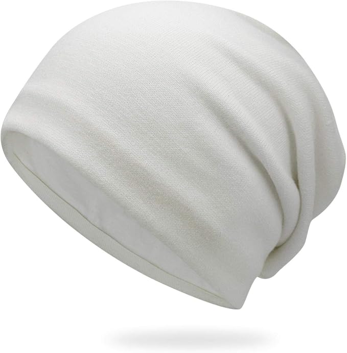 Berretto da Notte da Uomo Berretti Sciarpa Cappello Primavera Ed Estate  Cappello Lavorato A Maglia Cappello da Donna in Cotone con Protezione  Solare E Parasole 56-60 Cm Bianco Sporco : Amazon.it: Abbigliamento