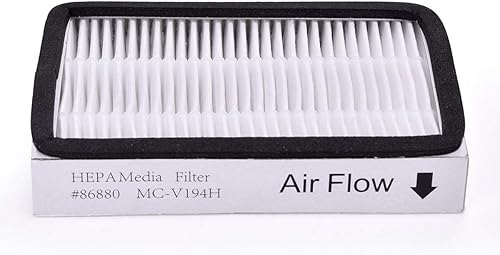 Miniatura 2 de Paquete de 4 filtros HEPA de vacío Kenmore EF-2 86880. Compara para reemplazar Sears Kenmore Part # 20-86880 (86880), 40320, EF2, 610445. También