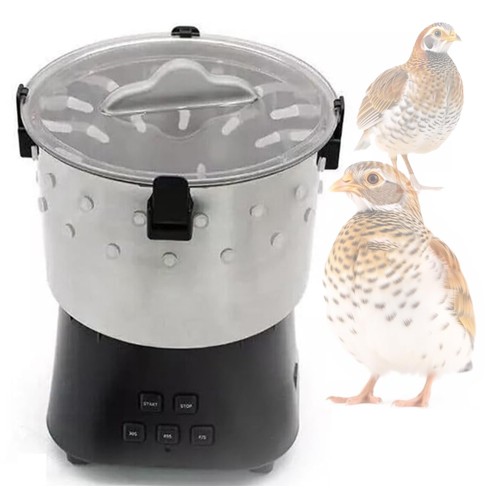 Pwekzxt Multicolor Pigeon Feather Plucker, Quail Scalder Poultry Machine,Quail Plucker, Mini Birds Epilator,Poultry Plucker Machine, Quick Efficient, For Quail, Pigeon Plucking