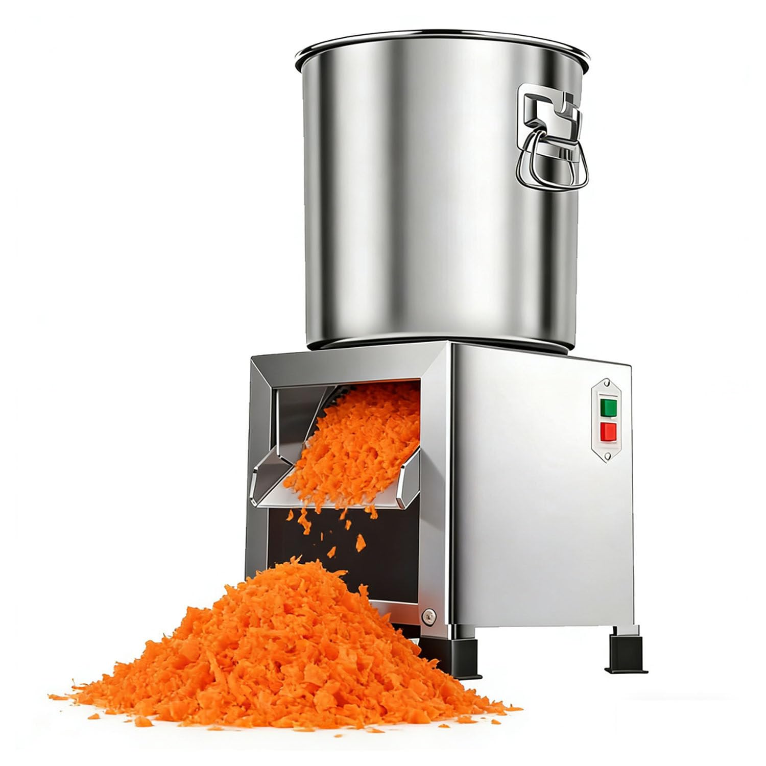 ZHJOPP Electric Poultry Feed Crusher, Commercial Vegetable Chopper & Chicken Shredder, 1800W Stainless Steel Cutter for Vegetables, Fruits