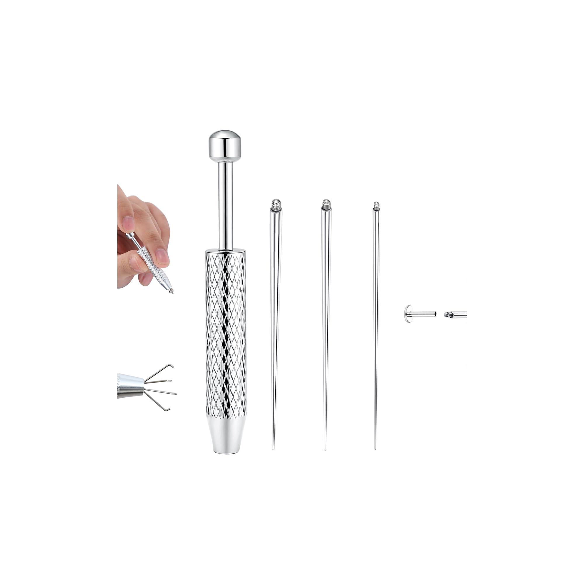 Sllaiss Piercing Taper Ball Grabber Tool for Changing Jewellery