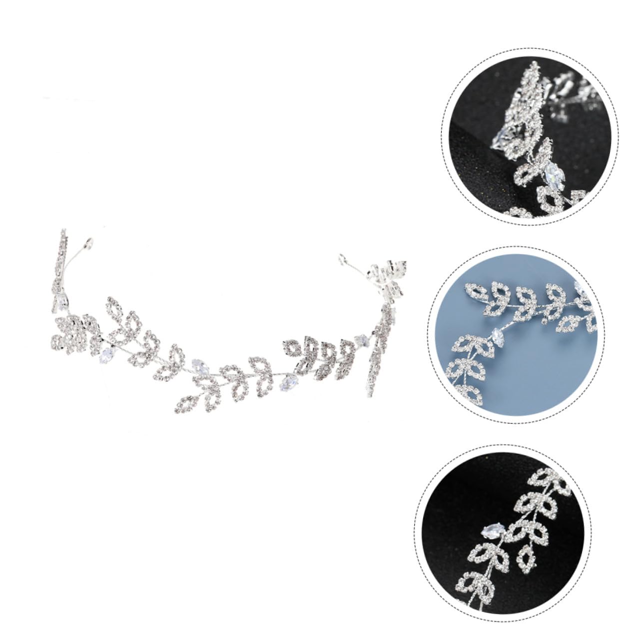 VICASKY 5 Pezzi Cerchietto Sposa in e Accessorio Decorativo per Stile e Raffinato per per Matrimoni e Feste