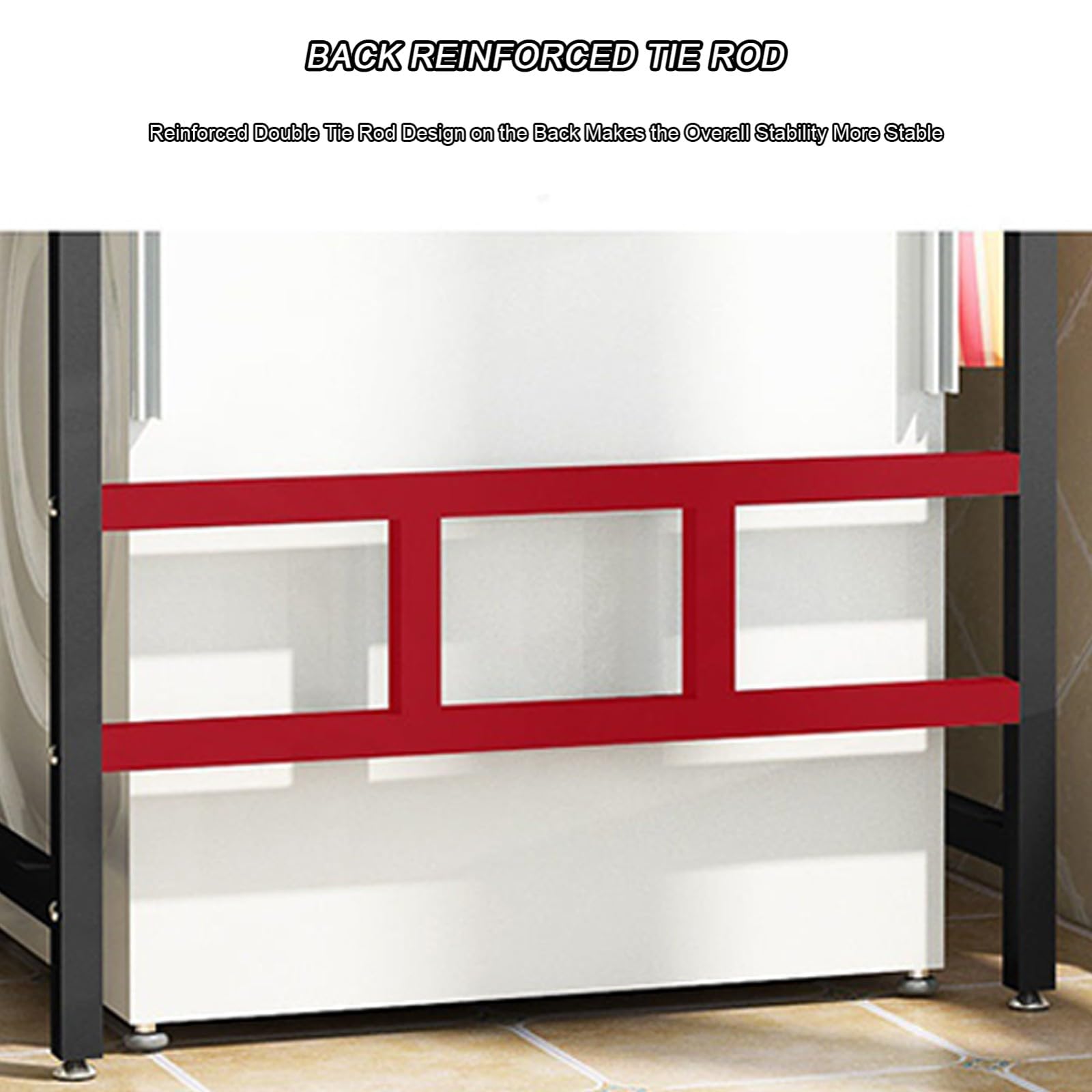 Scaffale sopra La Lavatrice Asciugatrice da Pavimento per Uso Domestico Lavastoviglie Scaffale per Lavatrice per Bagno Cucina Balcone Lavanderia B,70 * 60 * 95CM