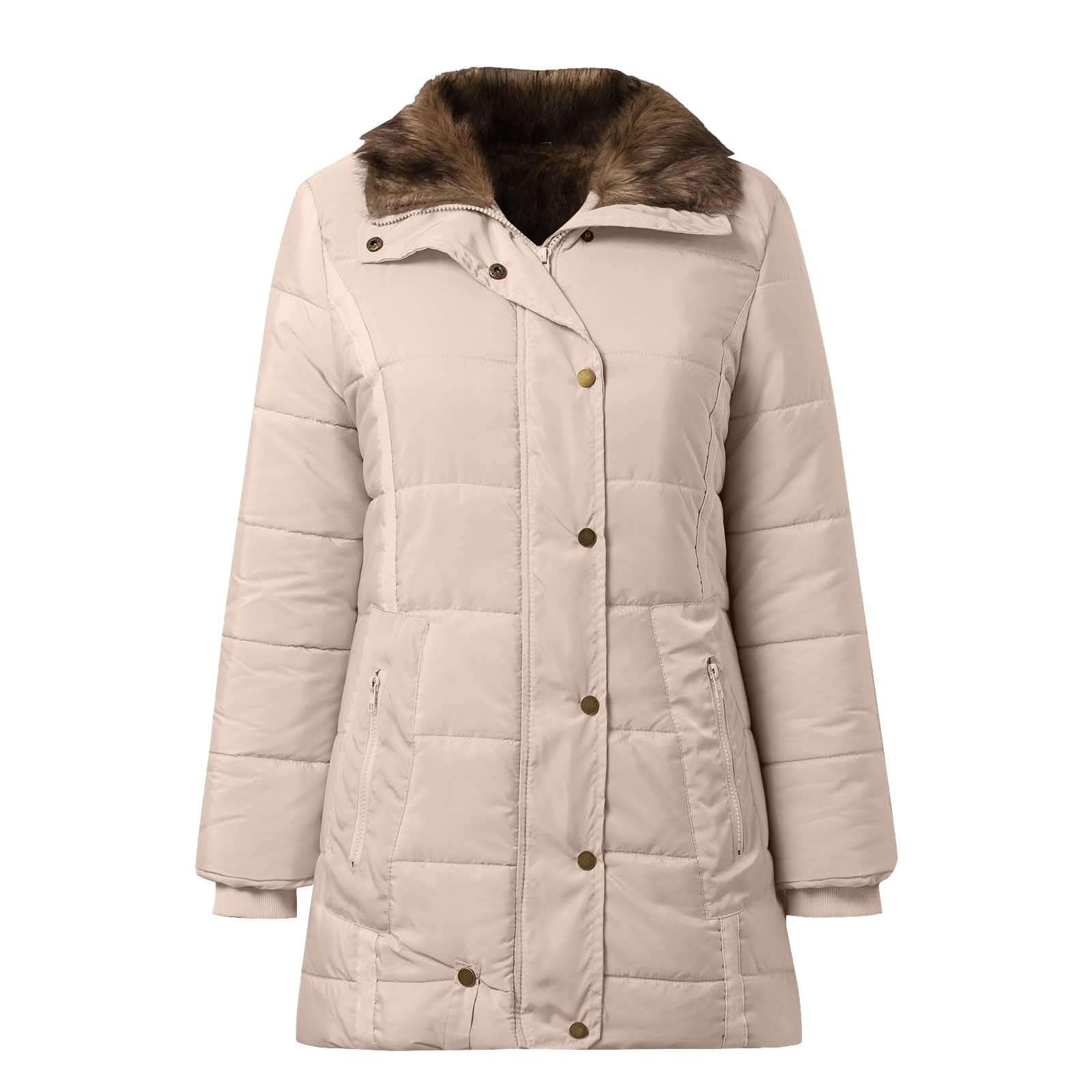Giacca Autunno Piumini da Donna, Cappotti da Donna, Trench Lungo con Bottoni, Giacca Calda e Spessa, Soprabito Abbigliamento Esterno con Cappuccio Sera