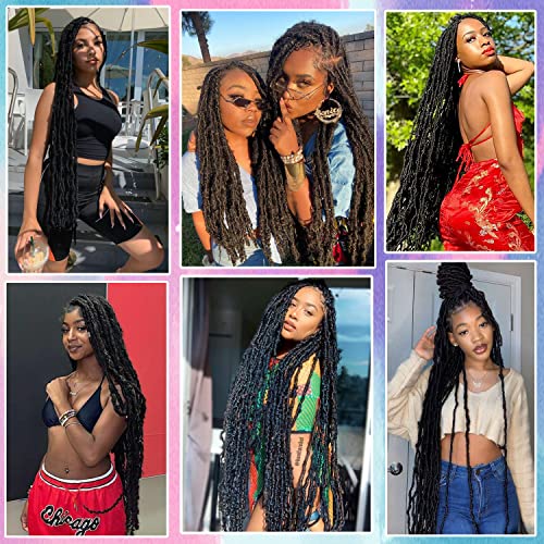 Seimainurs Springy Afro Twist Hair Pre-Separated Kinky Marley Twist Braiding Hair For Distressed Faux Locs Synthetic Hair Extensions For Women (30 Inch ( Pack Of 3 ), 1B) #TOP5