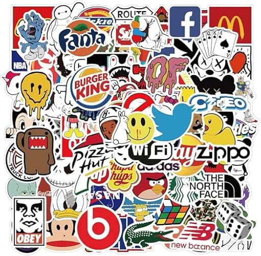 200 piezas de pegatinas de vinilo se puede utilizar como regalos para los niños adolescentes, adultos. Pegatinas geniales para portátiles, guitarras, maletas, equipajes, coches y bicicletas | Ya disponible en tu tienda friki favorita! En mundofriki.es!