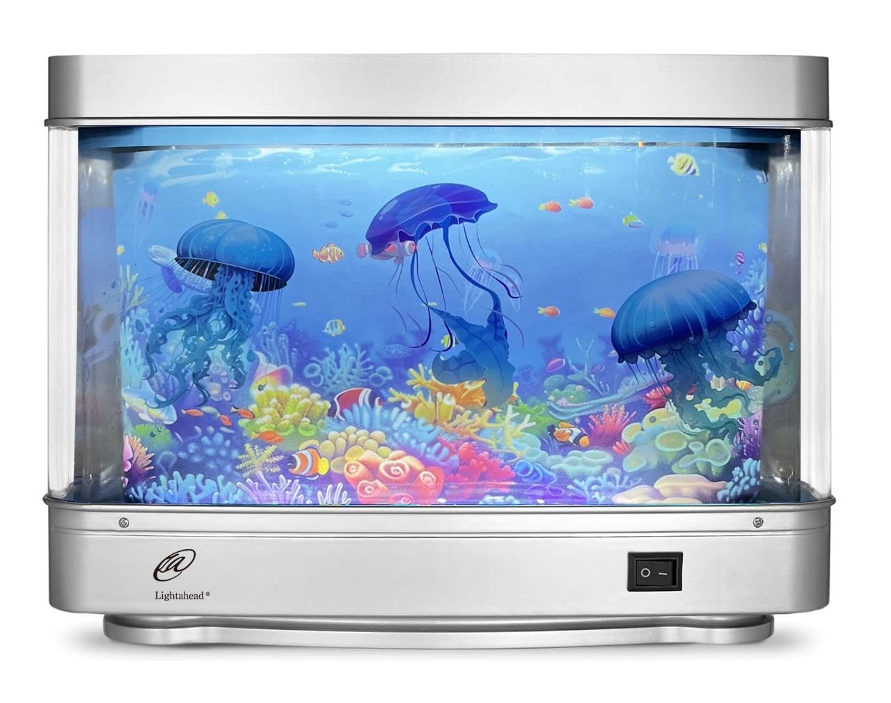 Lightahead Artificial Jellyfish Decorative Sensory Aquarium LED Lamp Virtual Ocean in Motion Night Light Decoration