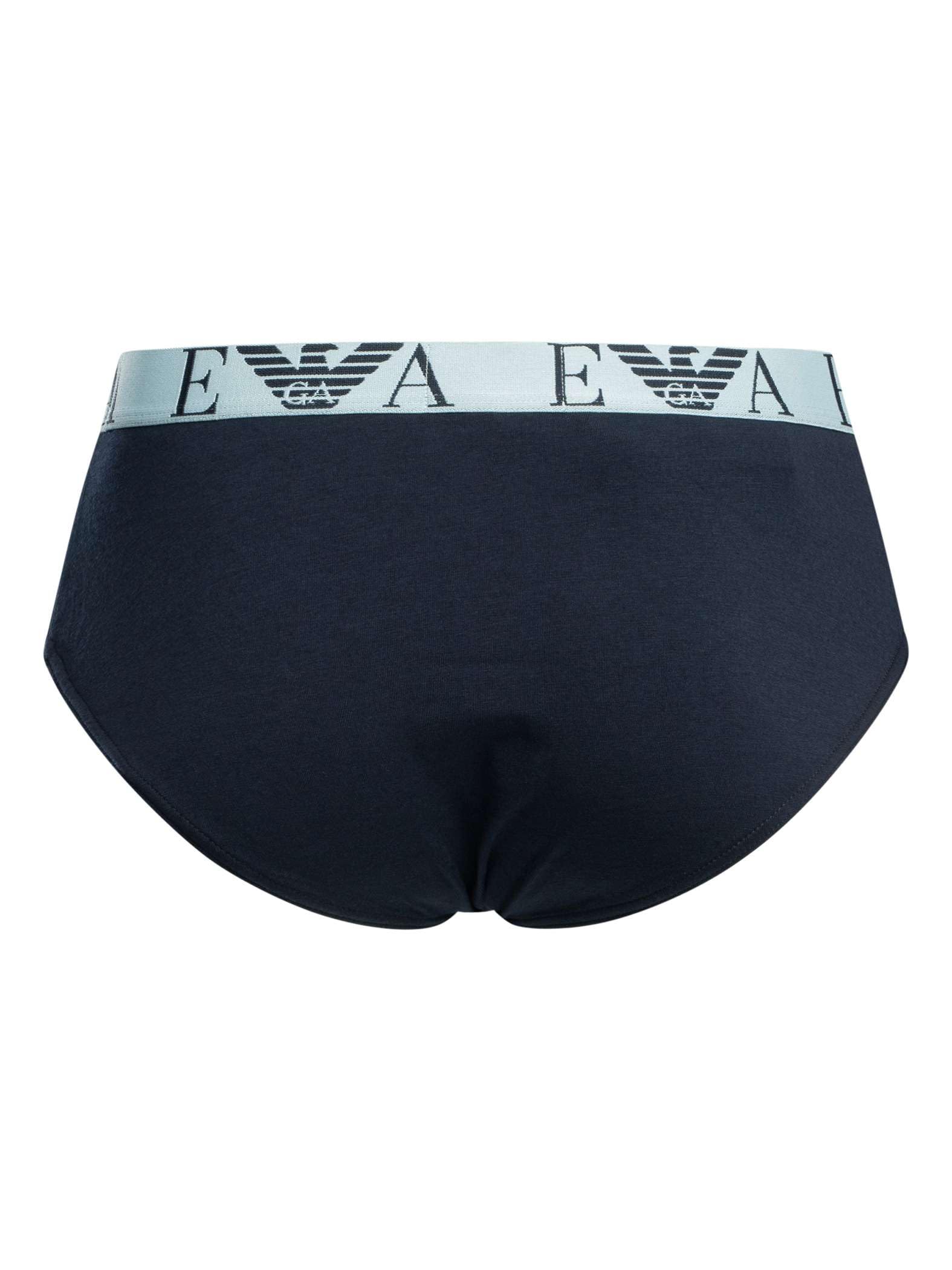 EMPORIO ARMANI Confezione da 3 Slip da Uomo, AR.Blu/AR.Blu/AR.Blu, XXL