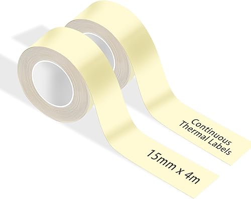 Cinta para impresora de etiquetas Phomemo modelo D30, impermeable, antiaceite, resistente a los arañazos, calcomanías continuas