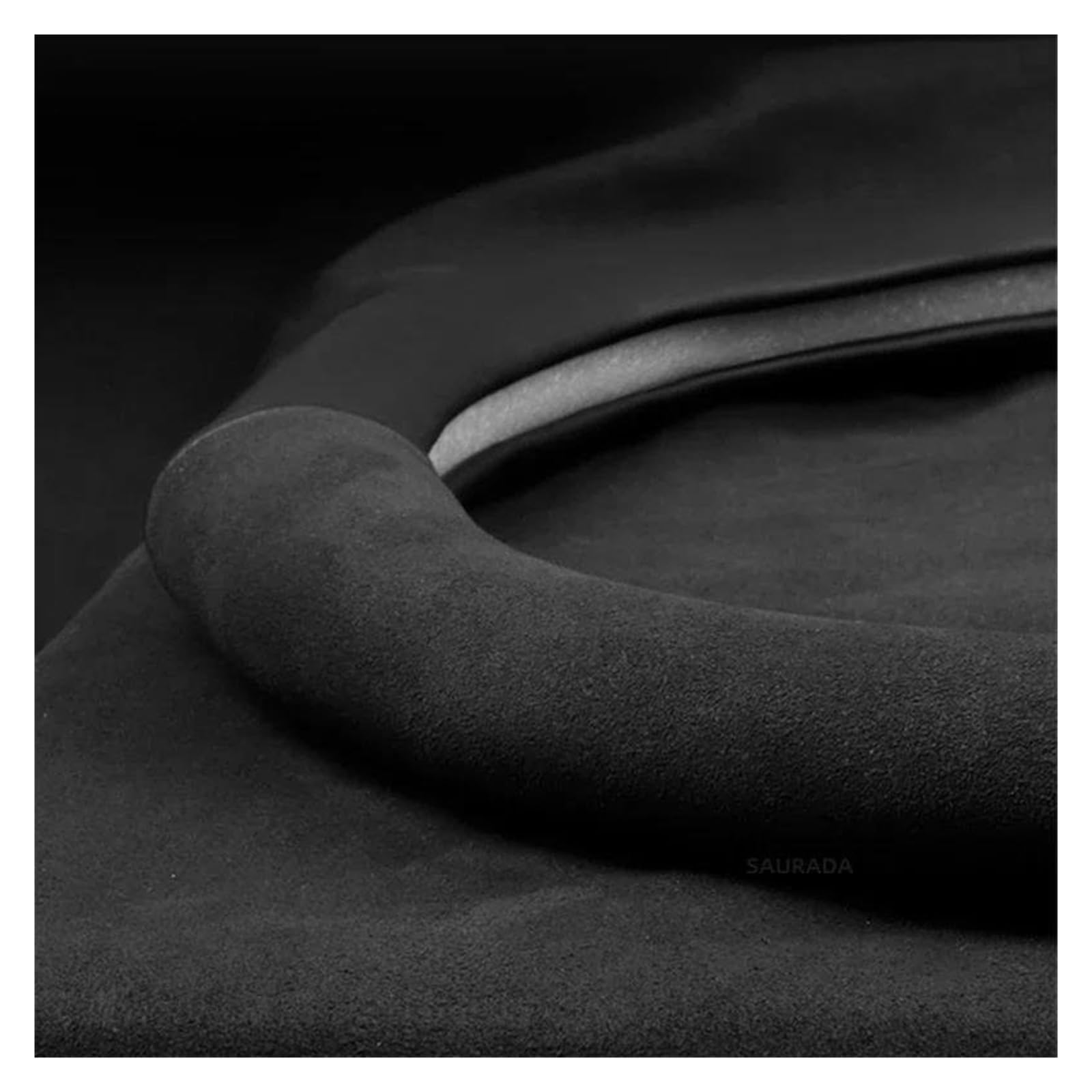 Volantes Funda para Volante Coche Piel auténtica, Ante, Fibra Carbono, 38cm, para Volvo Polestar 1, 2, 3, 4, 5, 2023 Funda Volante(D Style A Blue)