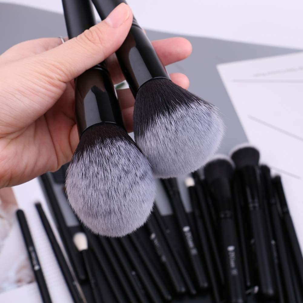 DUcare Make Up Pinsel 15 Stück Professionelle Makeup Pinselsets Premium Synthetische Schminkpinsel Kosmetikpinsel Kabuki Makeup Brushes Foundation Blending Pinsel - Schwarz