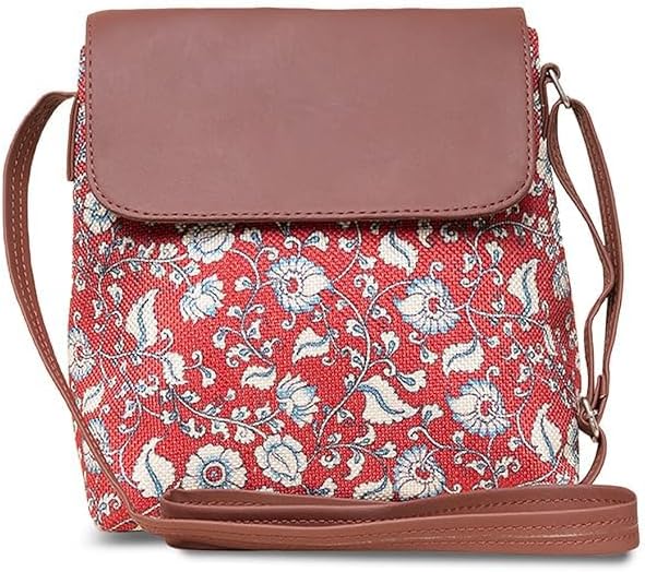 Vegan Leather Flap Sling Bag for Women – Stylish Crossbody Handbag with Adjustable Strap & Zipper Pockets, Compact Purse for Travel & Everyday Use