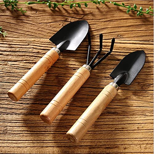 Set de 3 herramientas para jardín compacto miniatura 4