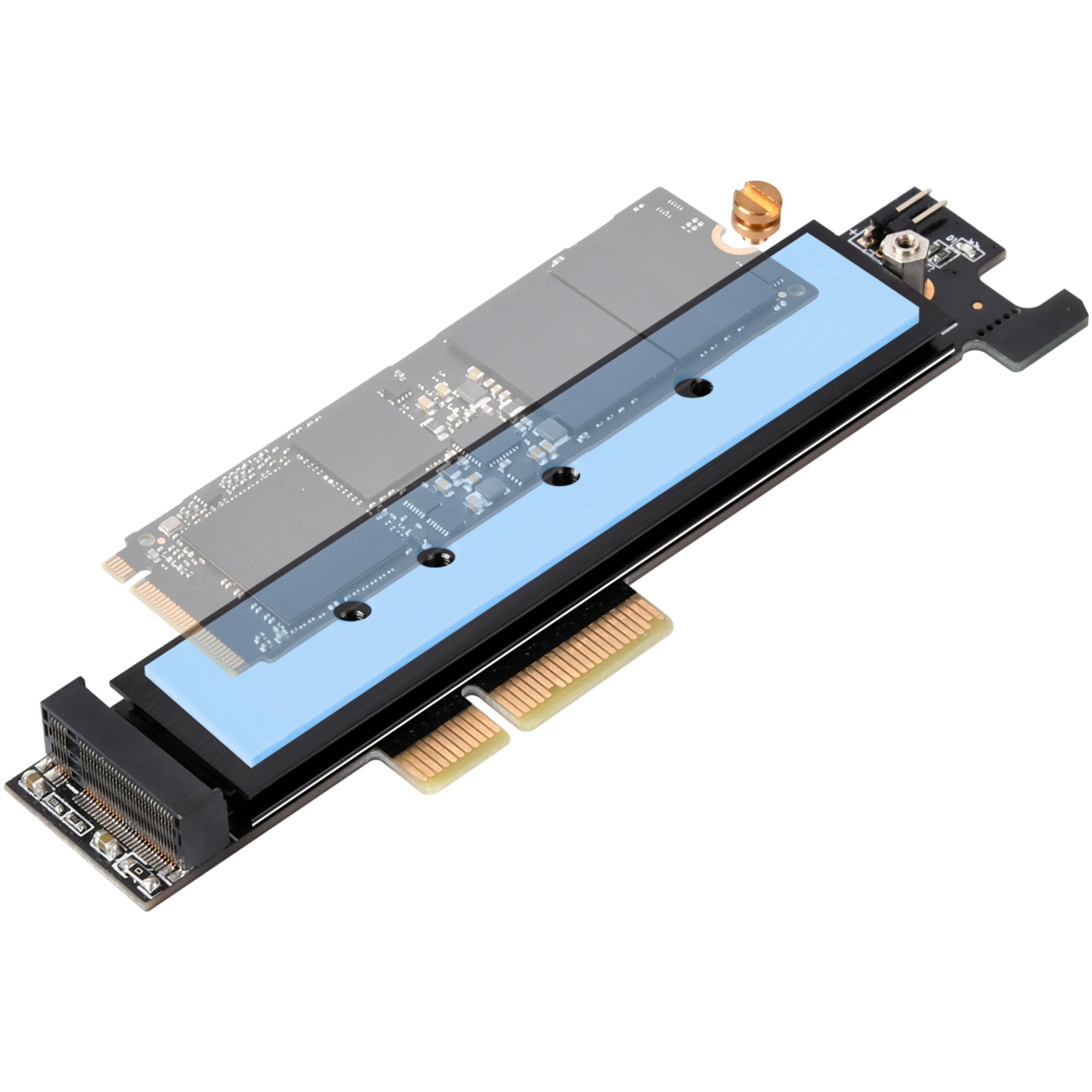 Silverstone ECM26, Convierte un Puerto M.2 (M Key) en un Interfaz PCIe x 4, PCIe CLKREQ, 2230, 2242, 2260, 2280, 22110, SST-ECM26