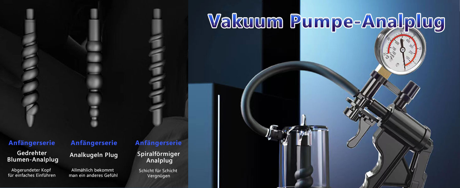 Anal-Saugpumpe Mit Vakuum  Transparentes Buttplug Set Fr Prostata- &  Klitoris-Stimulation  Sexspielzeug Fr Frauen &