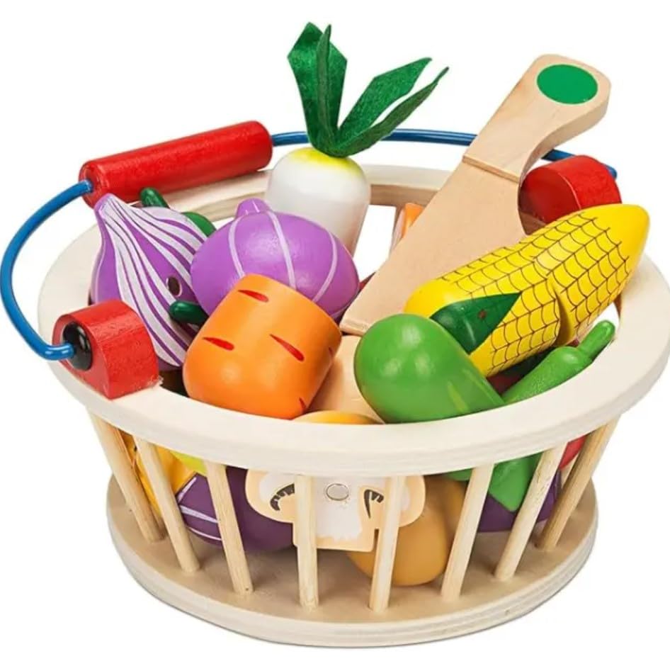 TOYARTSY 14-Piece Pretend Play Kitchen Food Set – Magnetic Vegetable Cutting Toys for Kids – Role Play Kitchen Accessories – Fun Educational Toy for Imaginative Play and Culinary Adventures! (B0C4YJ4TGR) Amazon Price History, Amazon Price Tracker