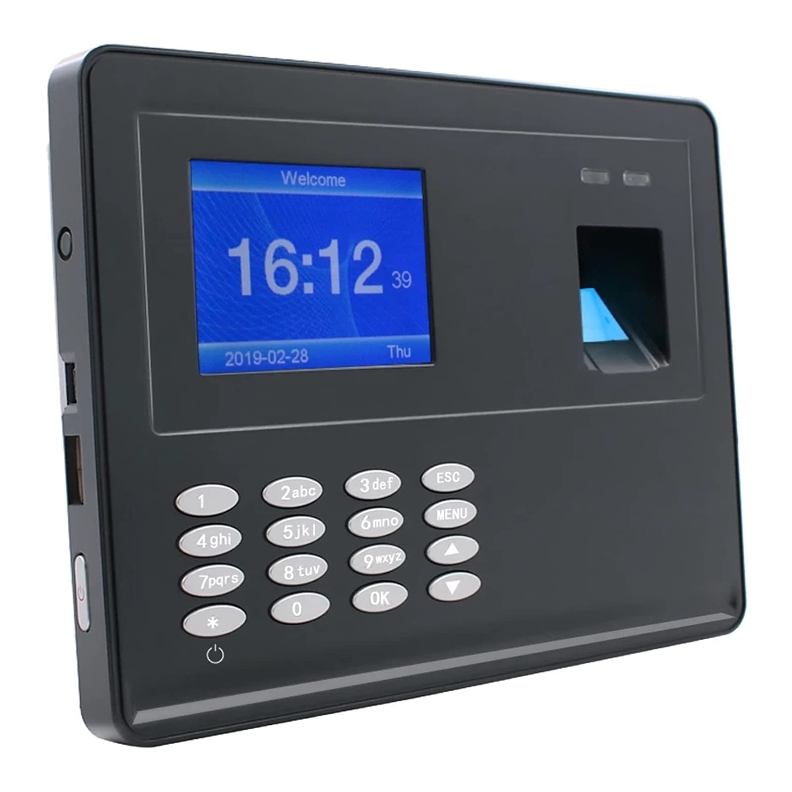 Orologi per dipendenti di piccole imprese, Software di riconoscimento biometrico del registratore del disco USB del disco del tempo di impronta digitale per uffici, fabbriche, alberghi, scuole, ristor