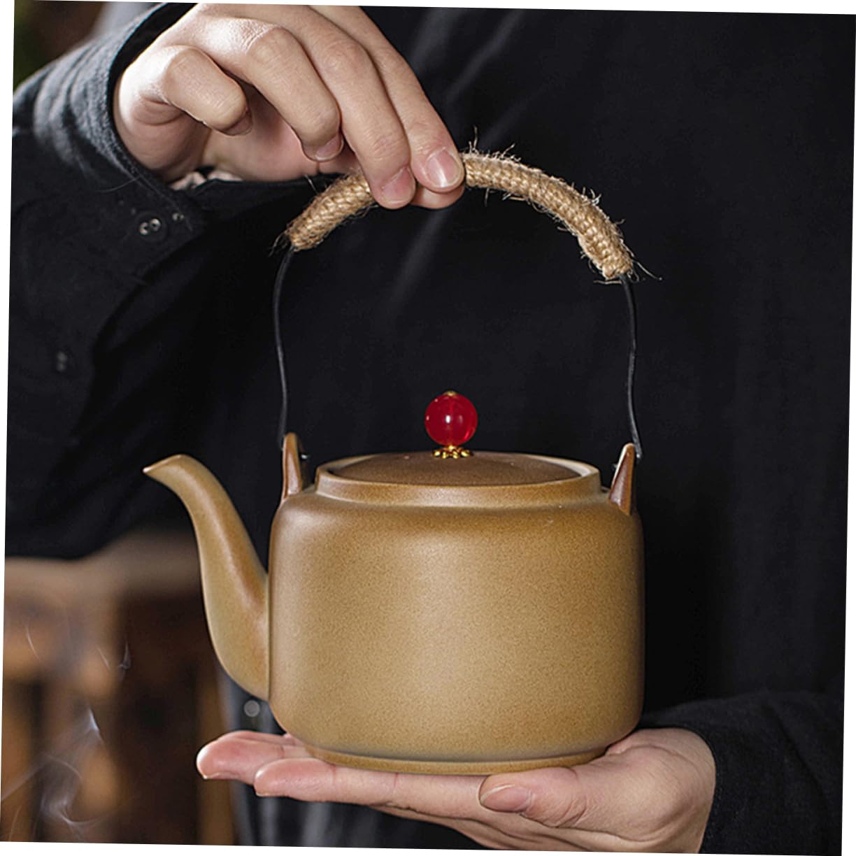 Tetera De Retro Para Infusión De Té Capacidad Grande Hervidor De Agua Para Cocina Diseño Antiescaldante y Duradero Para Amantes Del Té