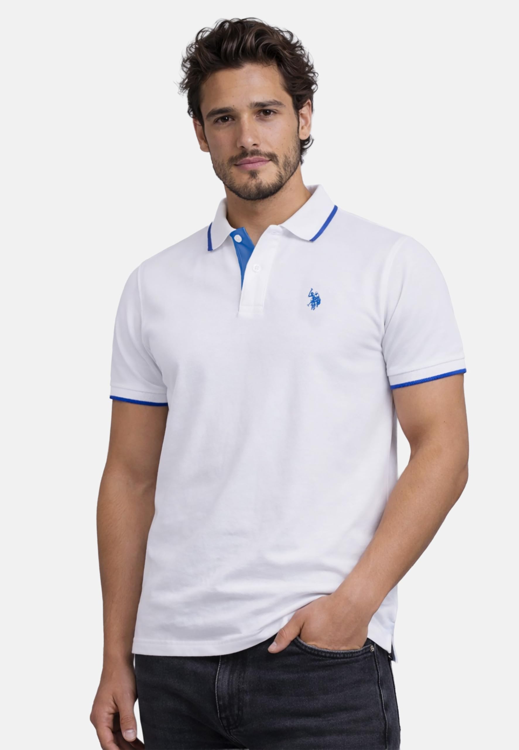 U.S. POLO ASSN. Herren Poloshirt (S-3XL) Baumwolle, Kurzarm, Piqué-Optik P040