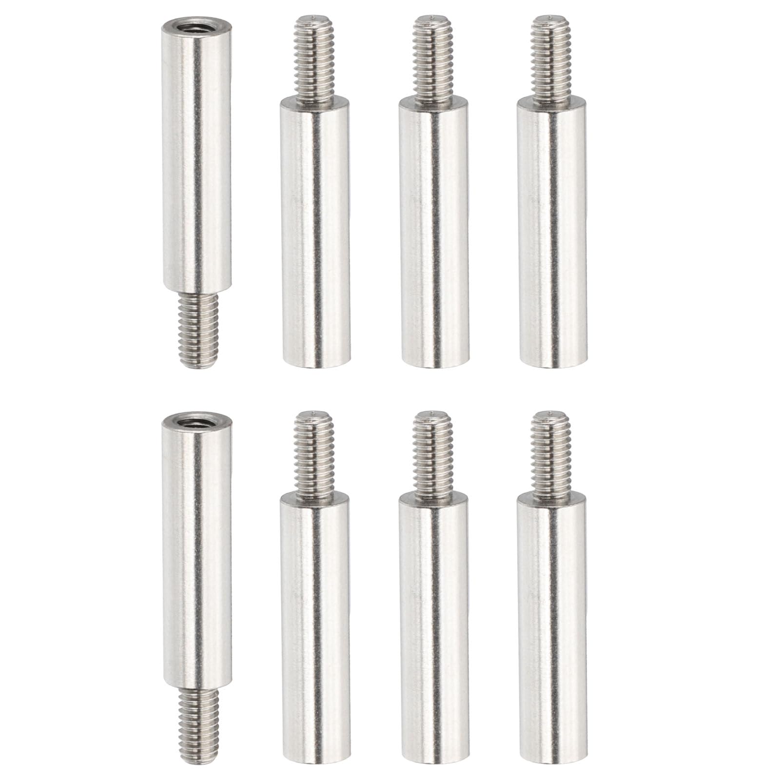 PATIKIL 8 Pcs M3x19+6mm Stainless Steel Standoff Extension Posts Screws,Metric Male Female Thread Adapters Spacer for PCB,Quadcopter Drone,Computer & Circuit Board Assortment Kit