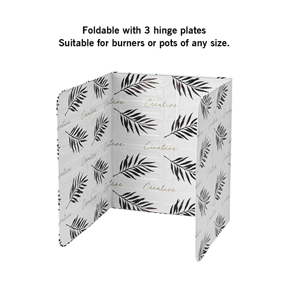 JTLB Oil Splatter Proof Panels Gas Stove Folding Kitchen Cooking Protection 33.26x12.8 inch Home (b)