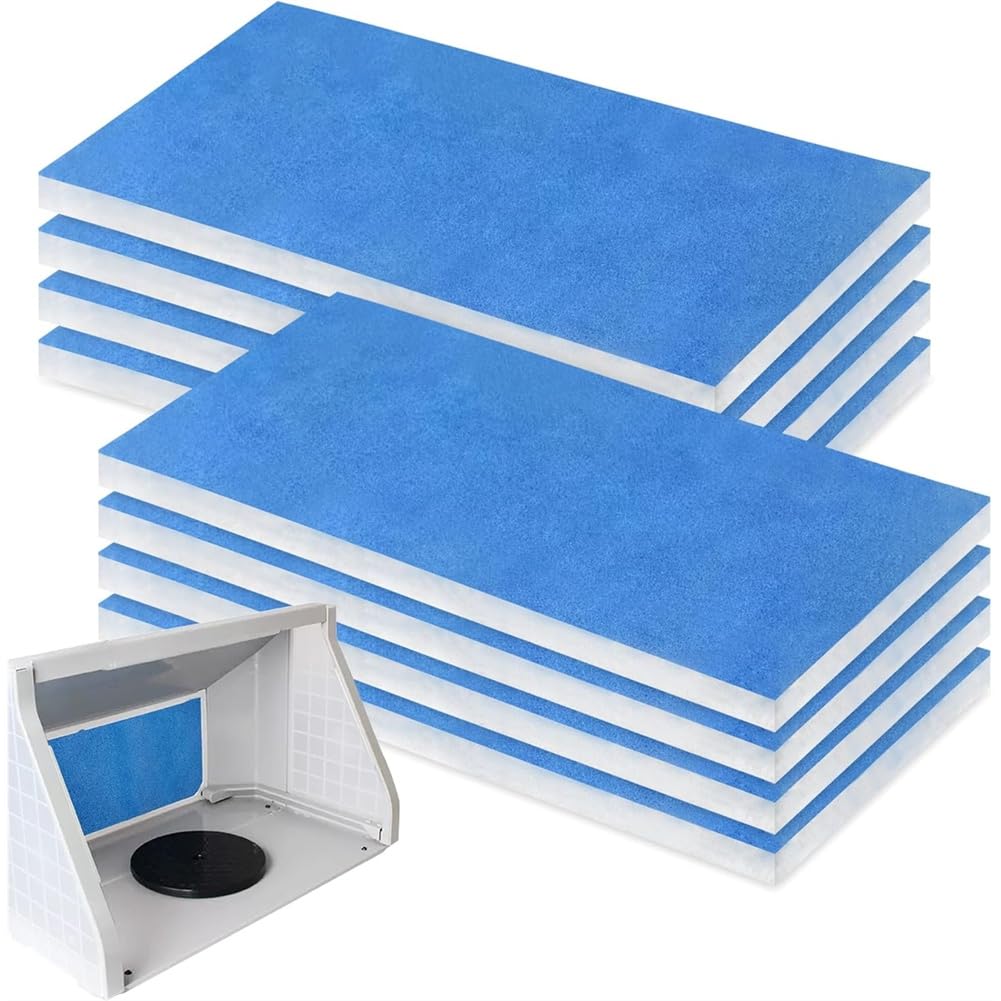 Littimoon for Replace Paint Booth Filters, 8 Pieces Portable Sprays Booth Filter, Paint Booth Exhaust Filters for Airbrush Sprays Booths