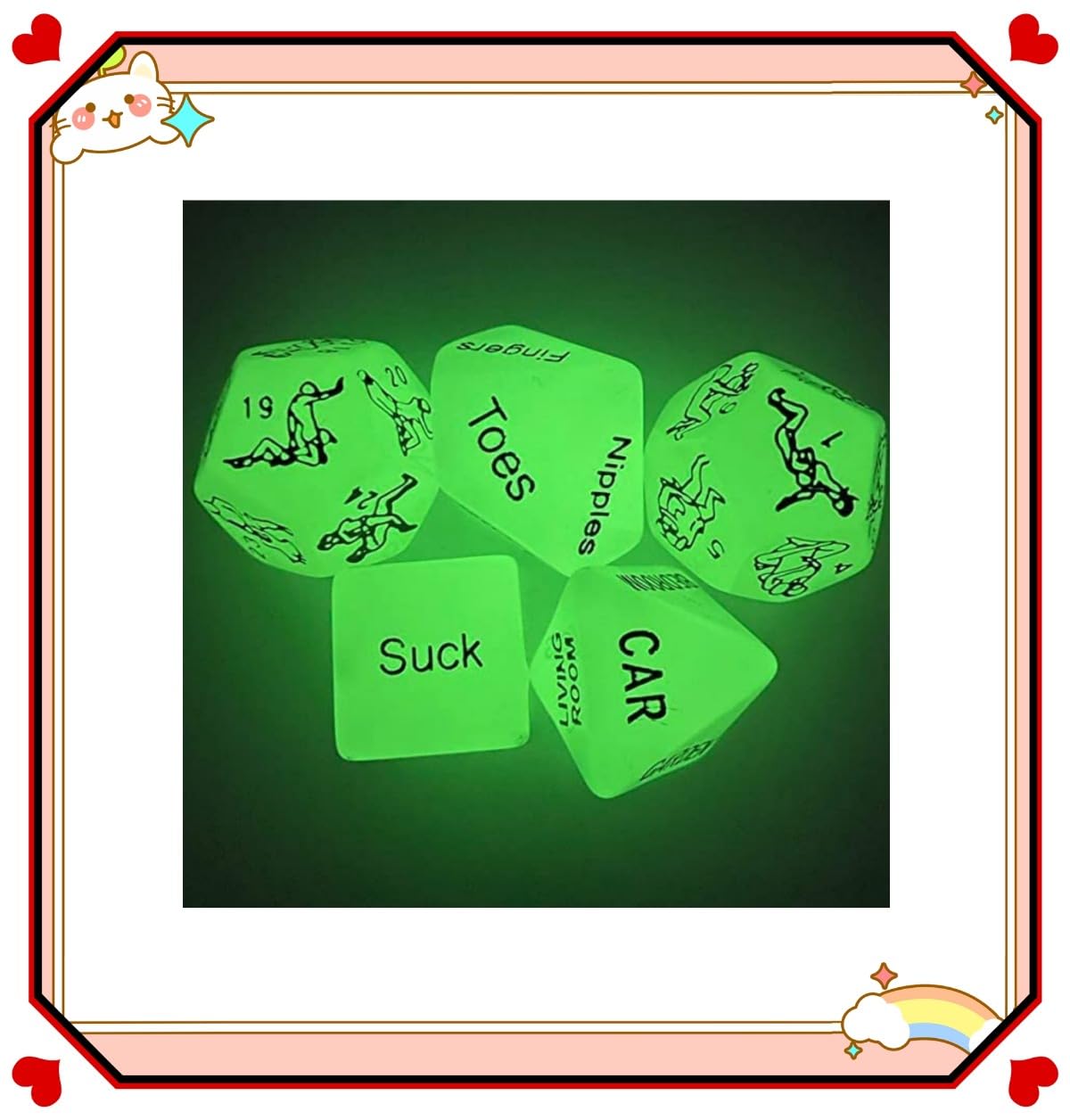 ̶𝙨̶𝙚̶𝙭̶ ̶𝙩̶𝙤̶𝙮̶ ̶ ̶ Juego De Dados De Regalo para Parejas para Eventos Familiares Día De San Valentín Mardi Gras Cumpleaños Y Eventos, Regalos