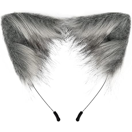 Exclusive Grey Wolf Ears for Captivating Cosplay