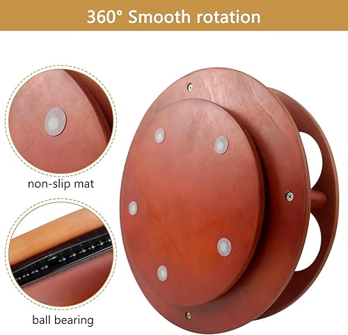 Miniatura 5 de Organizador giratorio para jarabe de café con almohadillas antideslizantes, organizador de jarabe, plato giratorio, capacidad para 9 botellas,