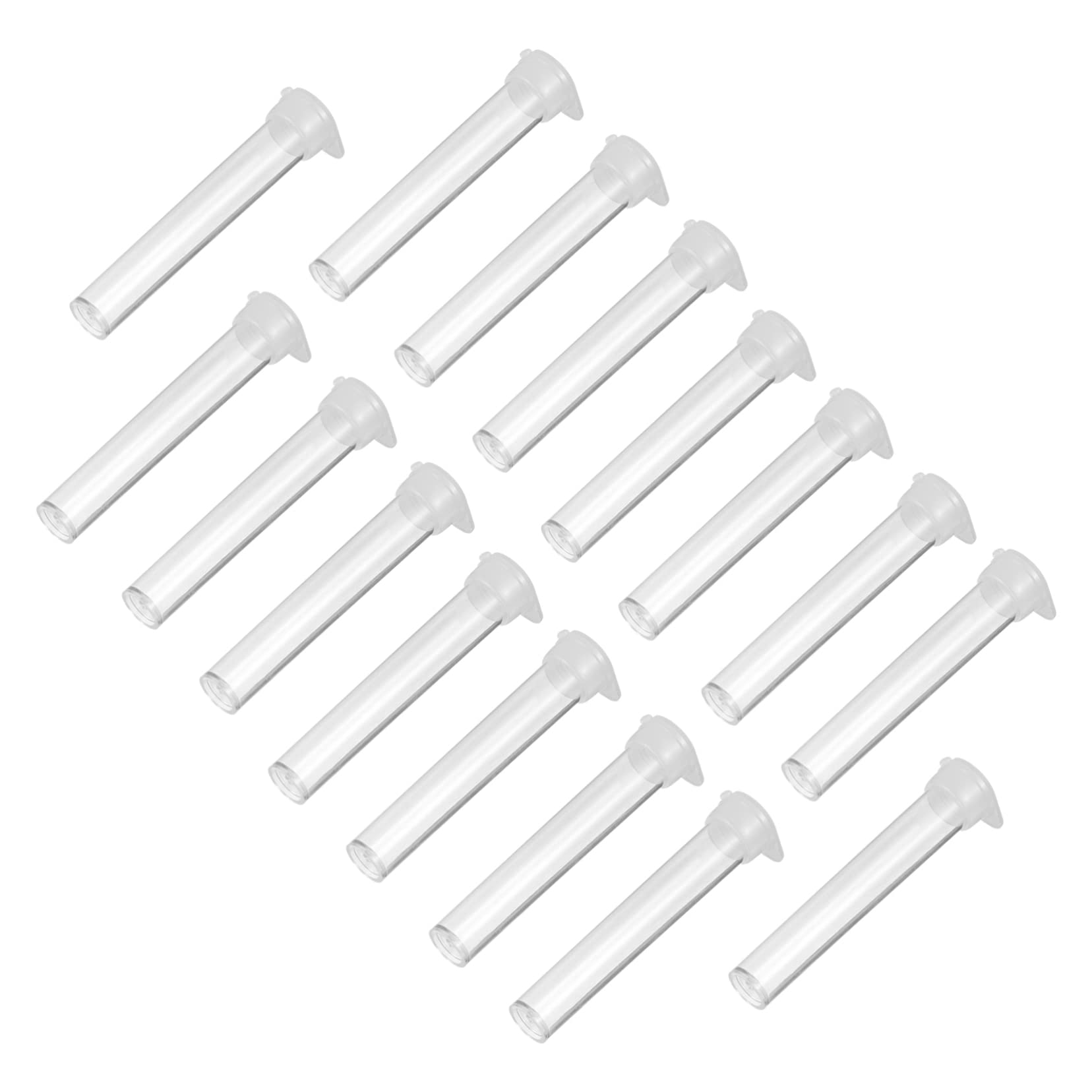 HOMOCONO Cylindrical Test Tube Bottles 3g Plastic Storage Container 100pcs Three Holes Lid