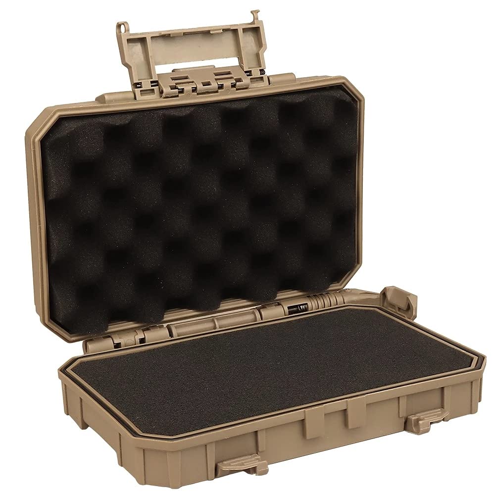 Evike EMG Collection Series Airsoft Pistol Case w/Customizable Grid Foam (Color: Wolf Grey)