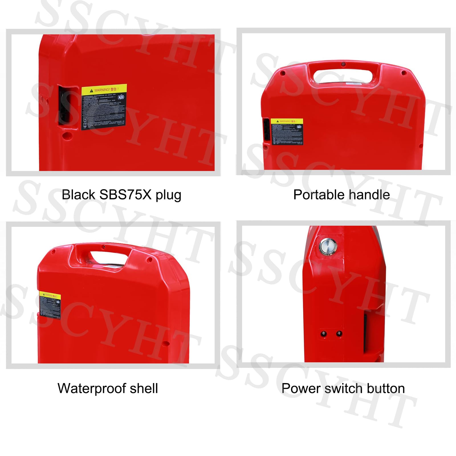 Batteria al Litio Sostitutiva per transpallet Elettrico e Carrello elevatore (24V 60Ah) con Controller Intelligente Integrato e connettore SBS75X.