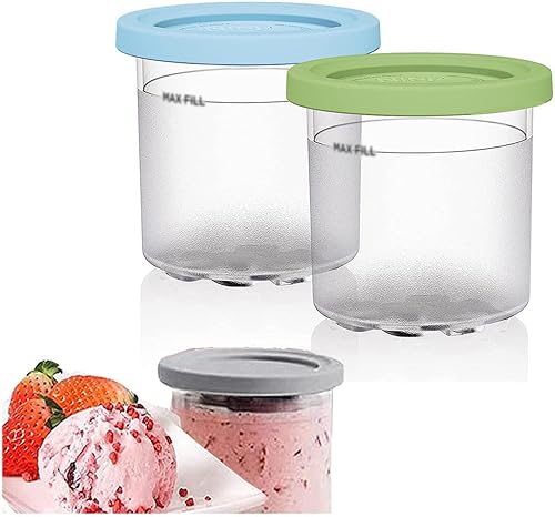VRINO 246 piezas de creami y tapas, para accesorios Ninja Creami, Creami Deluxe sin BPA, apto para lavavajillas para máquina de helados serie NC301