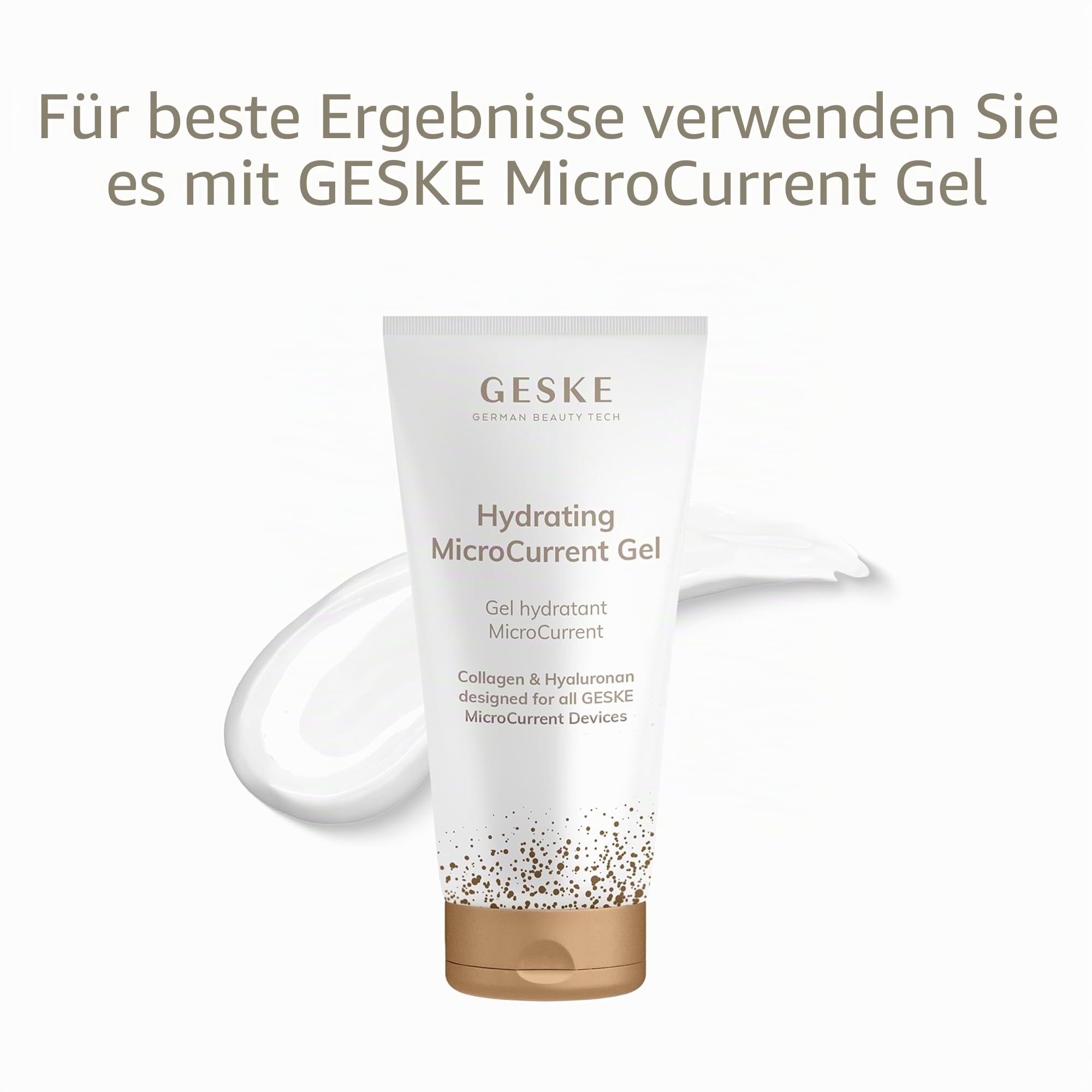 GESKE Skin Firming Wand | 7 in 1 | Anti-Aging | Mikrostrom Facelift | Reduziert Alterserscheinungen | Fortschrittlicher Facial Firmer | Red LED Light Technology | Flexibler Kopf