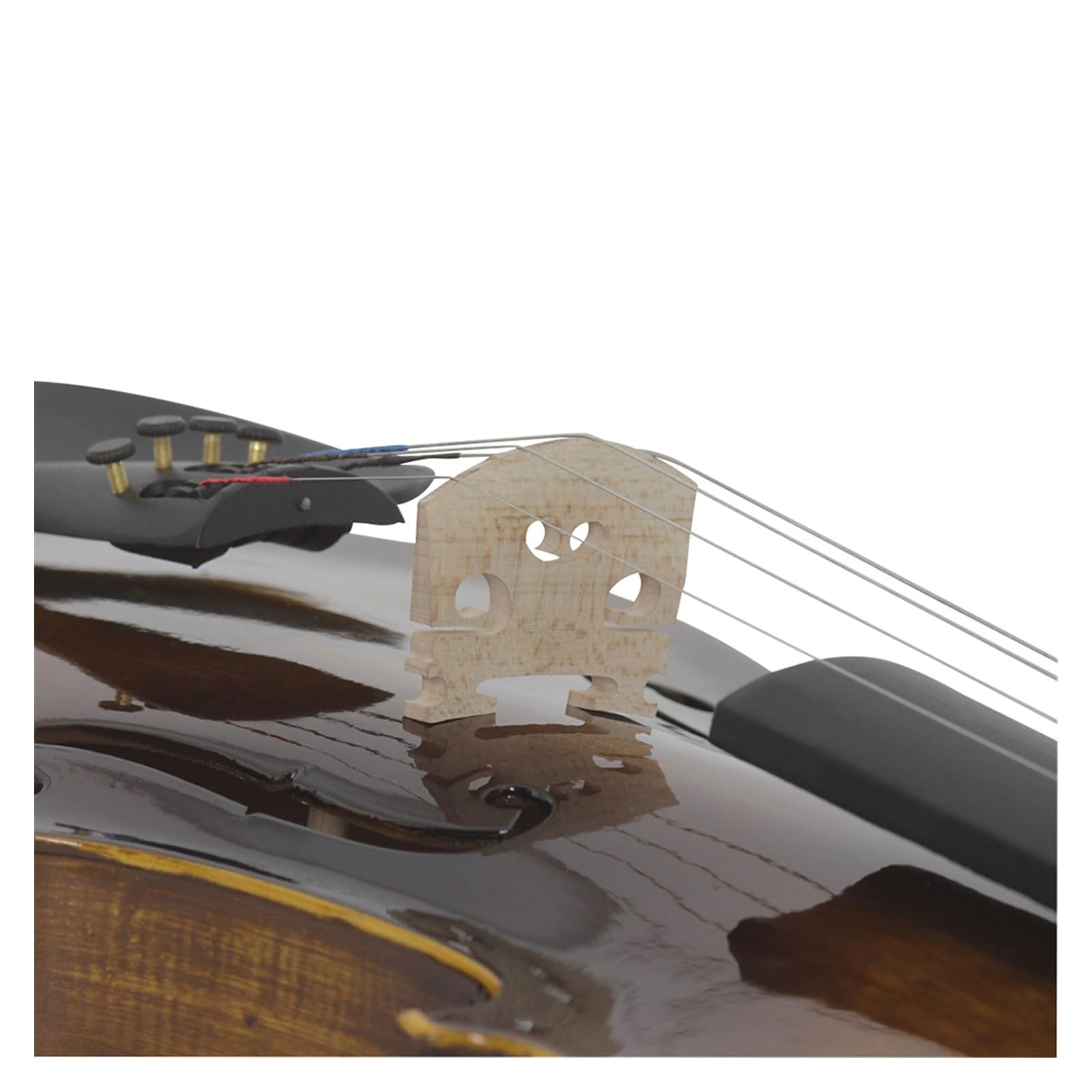 Violini Violino Acustico in Legno Massello 4/4 con Custodia per Arco Strumento A Corde Violino Studenti Principianti Musicali